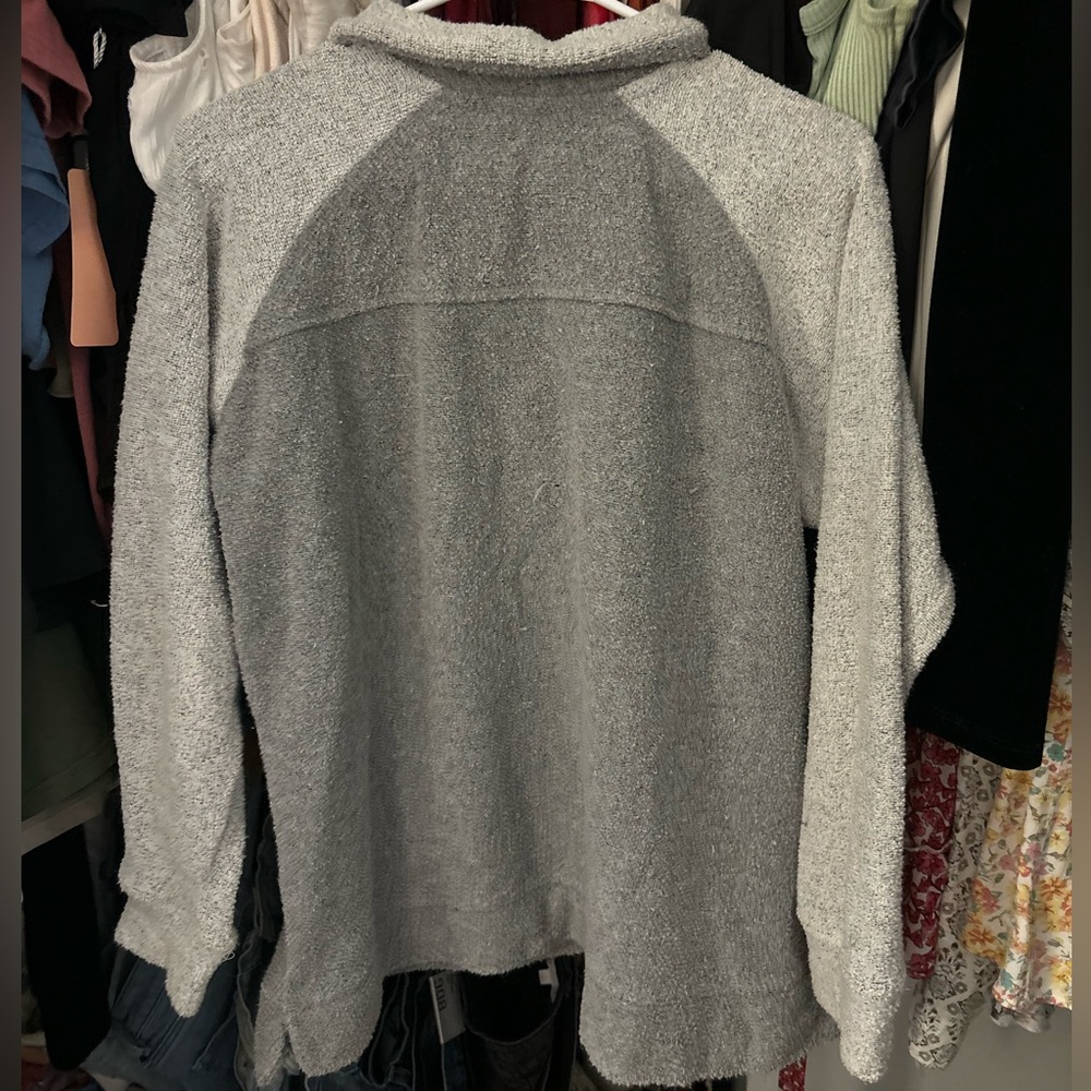 Jayhawks Gray Quarter-Zip Pullover - image 3